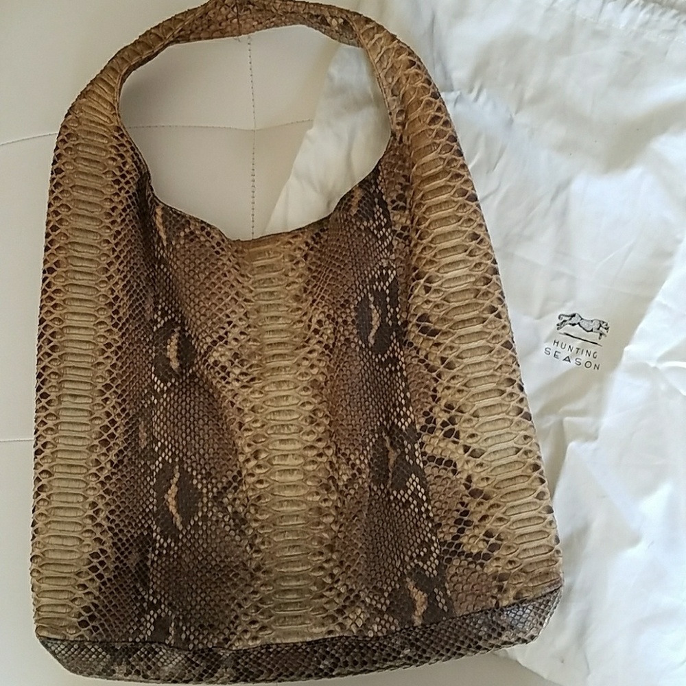 Hunting Season Python Shoulder Bag